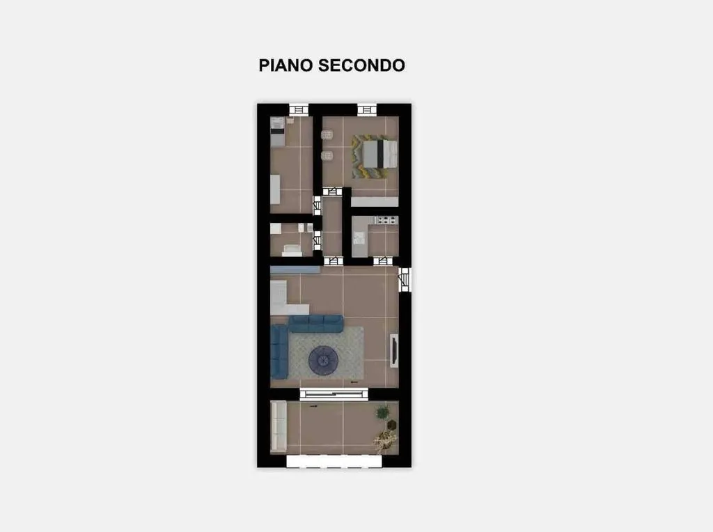 Plan - Penthouse with Sea View in Porto Rotondo