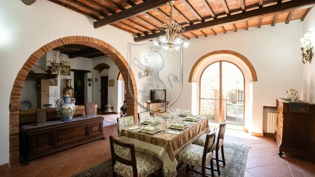 Salle à manger - Historic Castle with Garden in Sinalunga