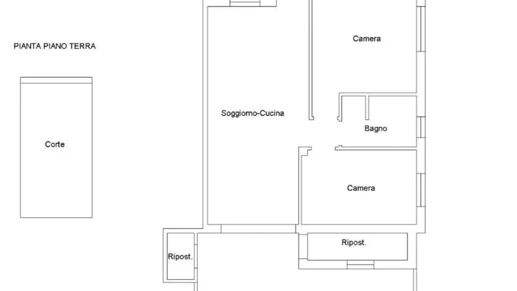 Planimetria - Apartment with Veranda in Siniscola