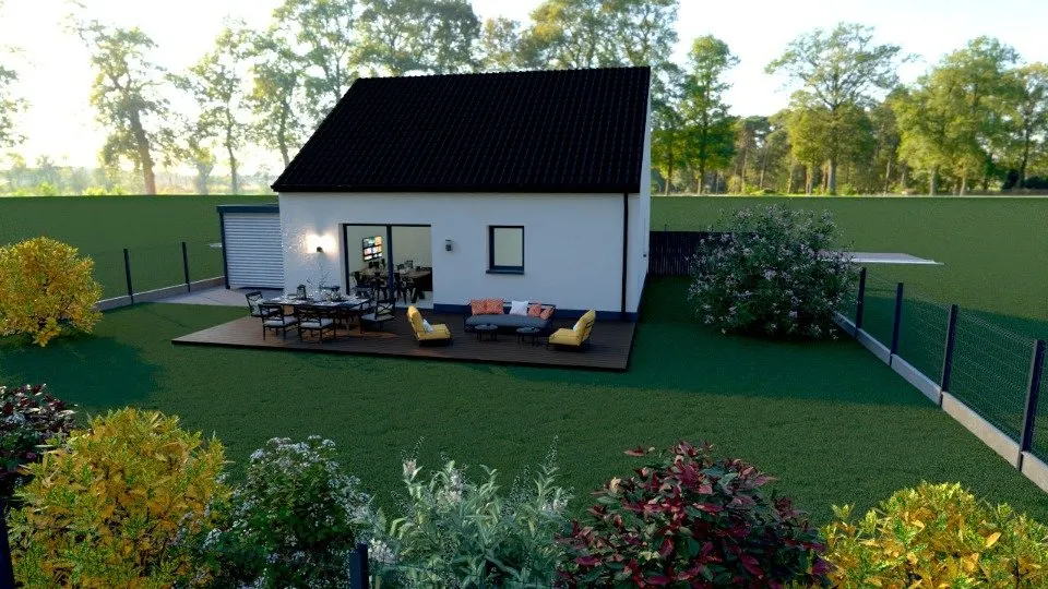 New Timber Frame House with Garden in Baralle