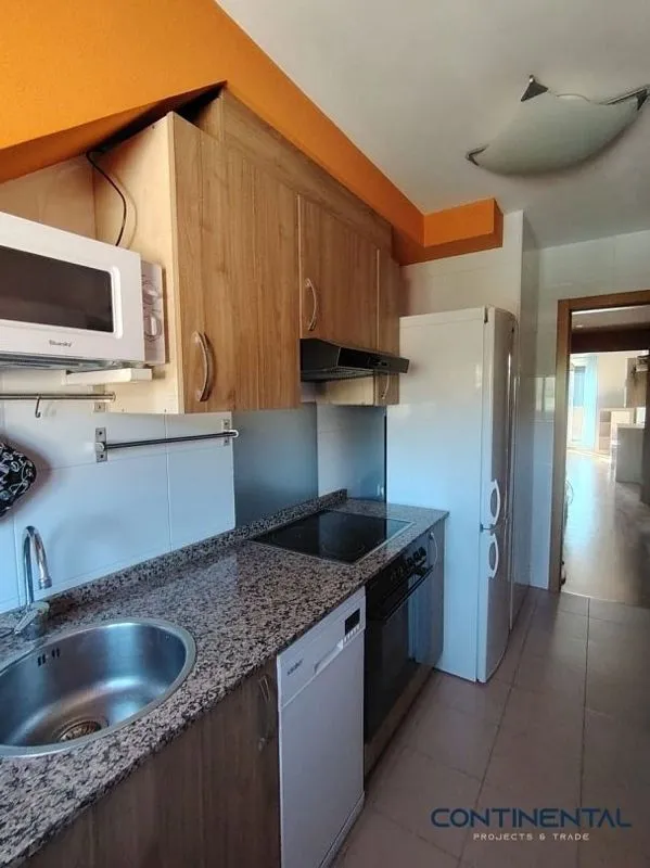 Köök - Modern Penthouse with Balcony in Sama de Langreo