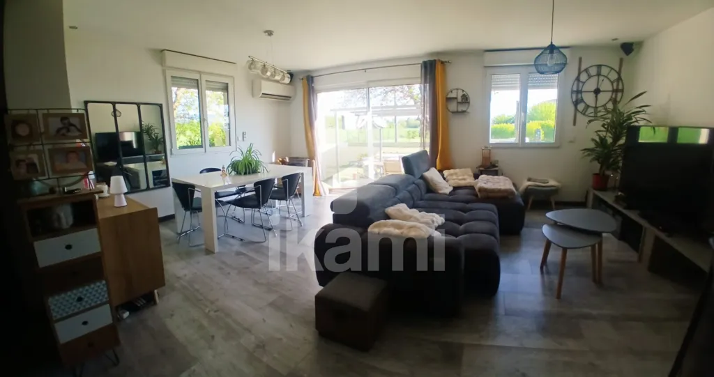 Living Room - 3-Bedroom House with Garden in Chabeuil