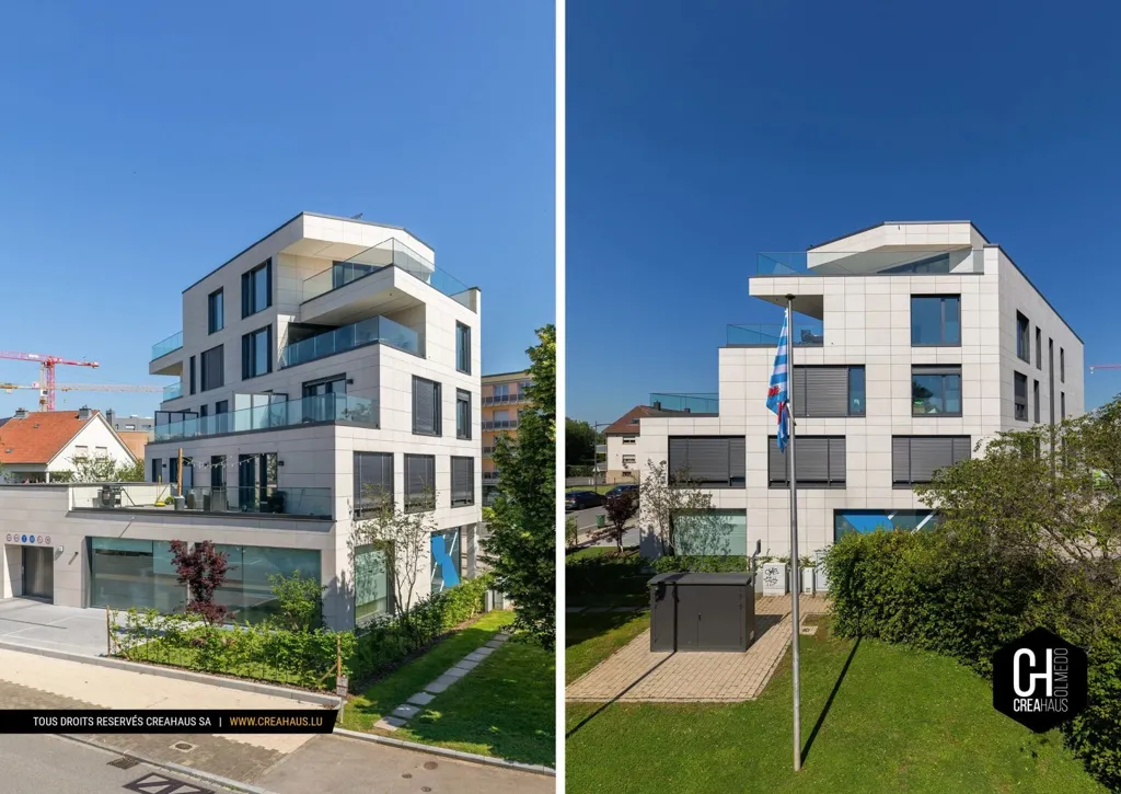 Exterior - Modern Apartment with West/North Terrace in Mamer