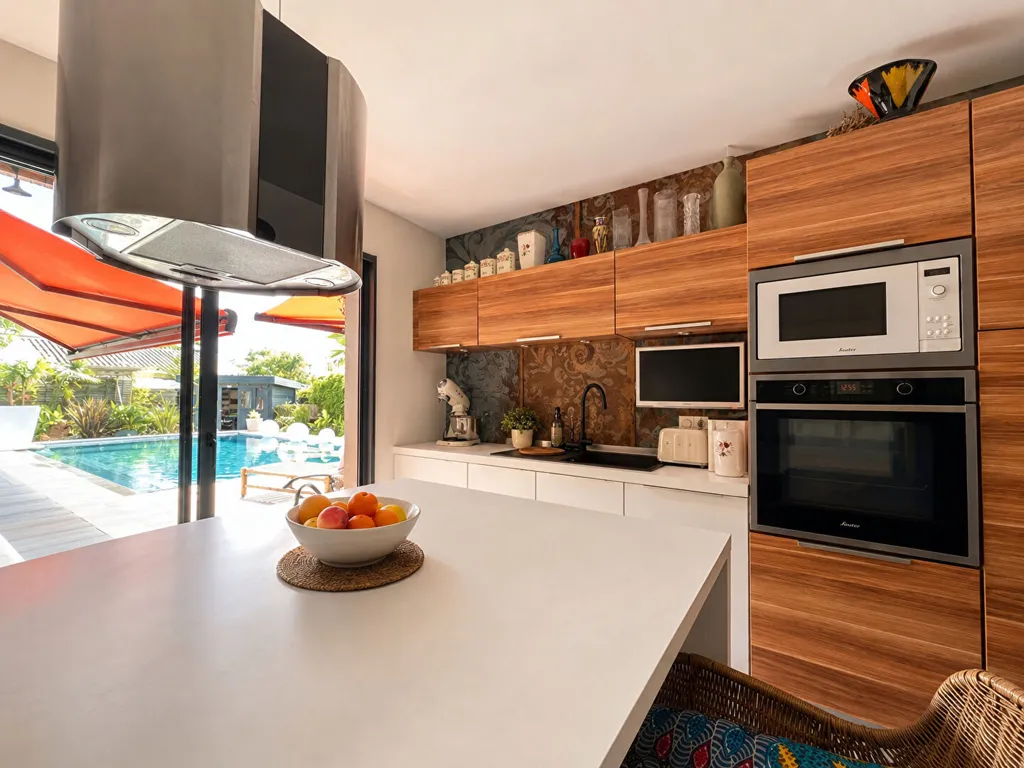 Köök - Contemporary Villa with Pool in Le Teich