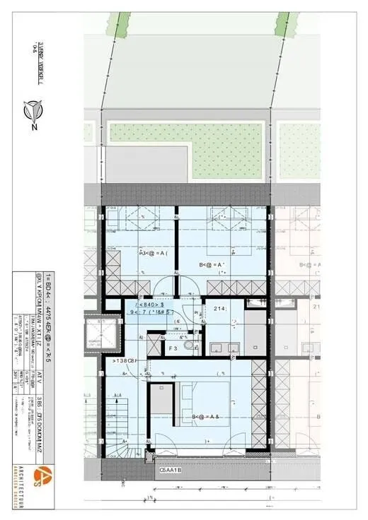 Plan - Appartement 3 Chambres avec Terrasse au Centre de Dworp