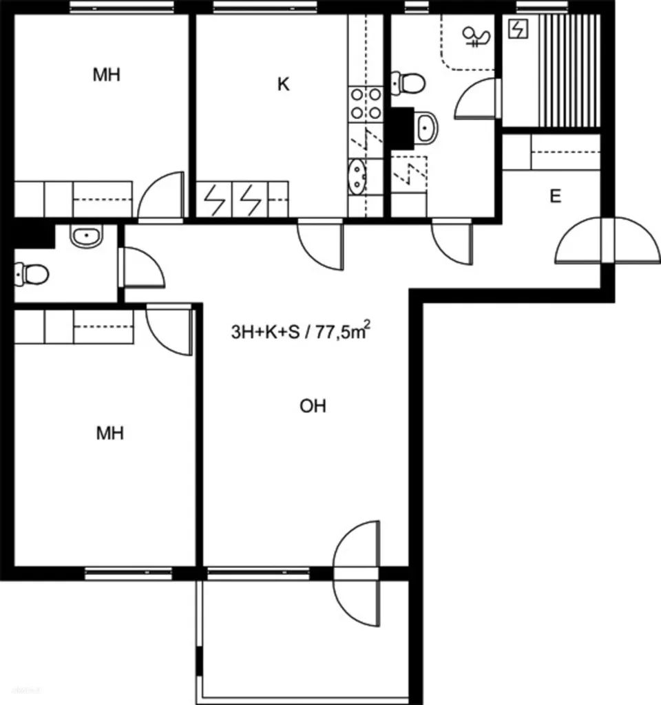 Plaan - Spacious Apartment with Sauna in Leppävaara