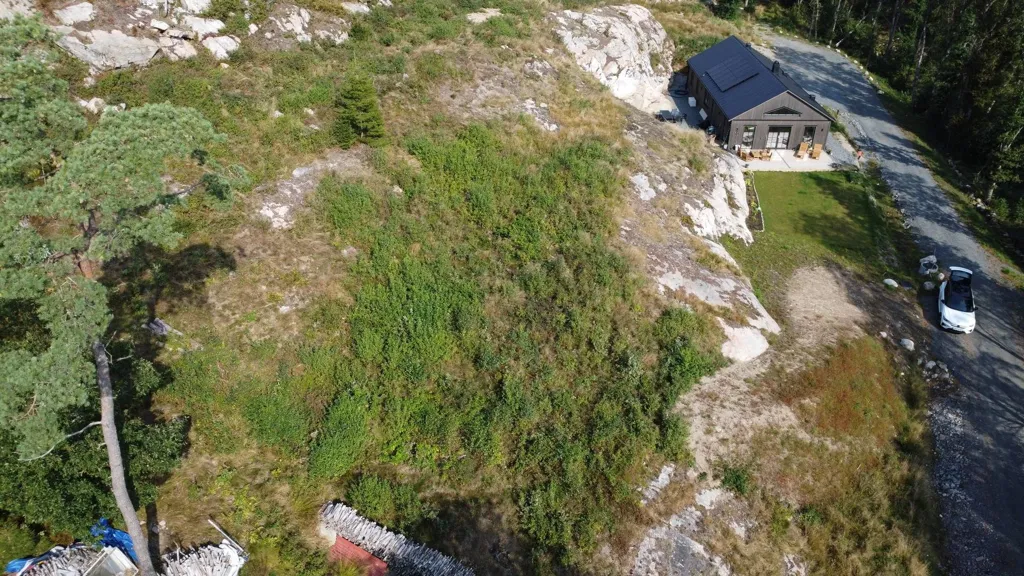 Vue aérienne - Plot for Custom House in Kungälv Countryside