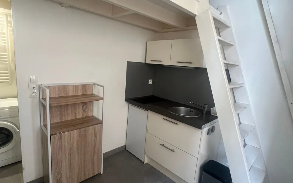 Cucina - Meubled Studio with Balcony in Le Havre