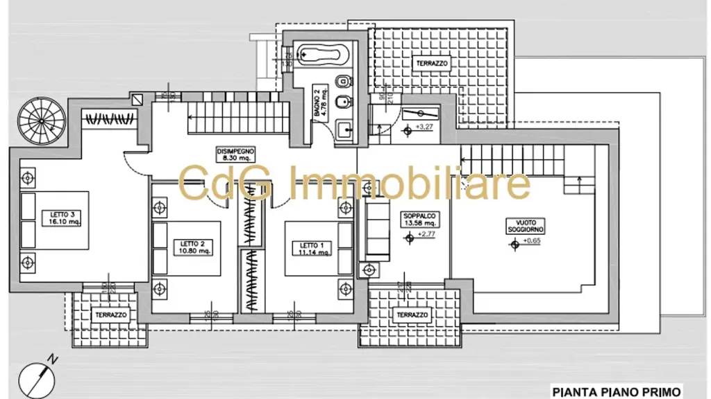 Plan - Villa with Sea View in Golfo Aranci