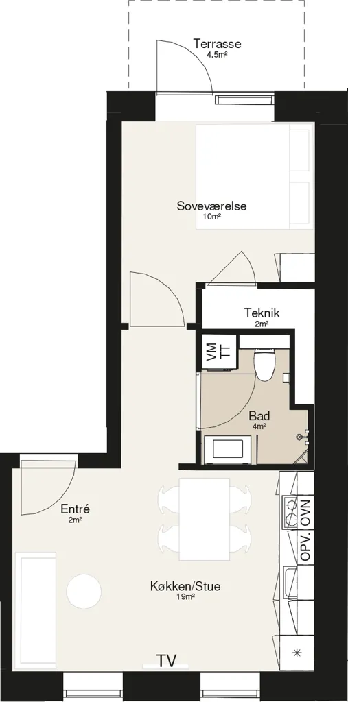 Plan - Modern Apartments with Central Location in Viborg