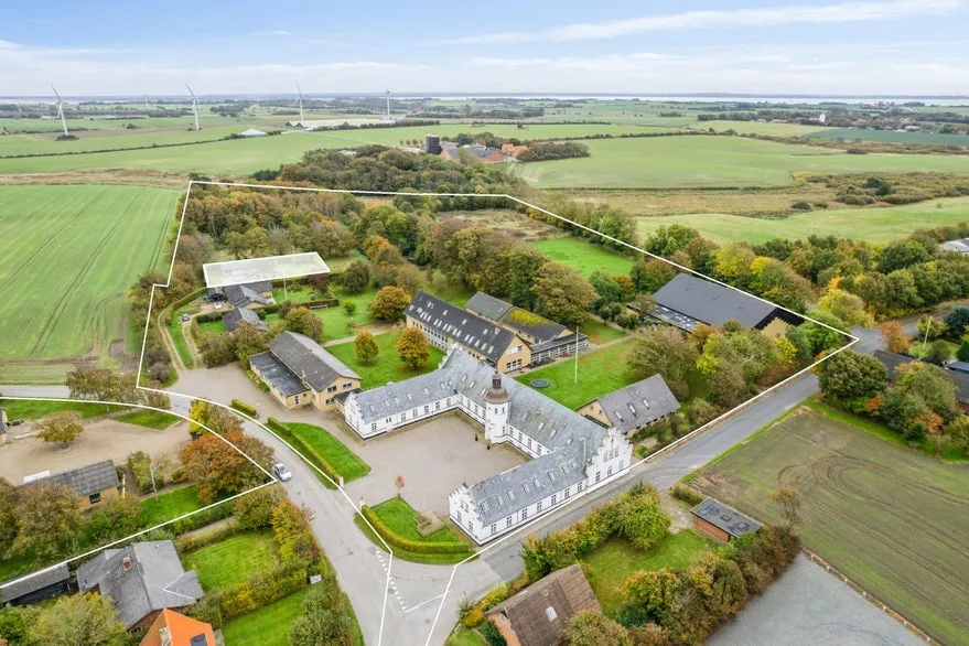 Vue aérienne - Educational Facility with Sports Hall in Blidstrup