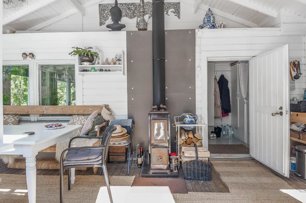 Living Room - Cottage with Sauna in Österhankmo