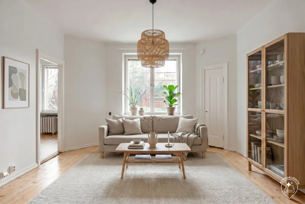 Living Room - 1-room apartment in Helsinki