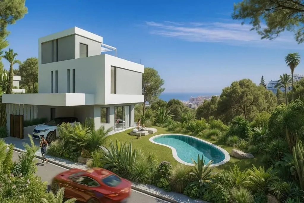 Exterior - Contemporary Villa with Sea View in Fuengirola