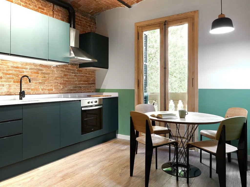 Köök - Modern Flat with Terrace in El Poble Sec