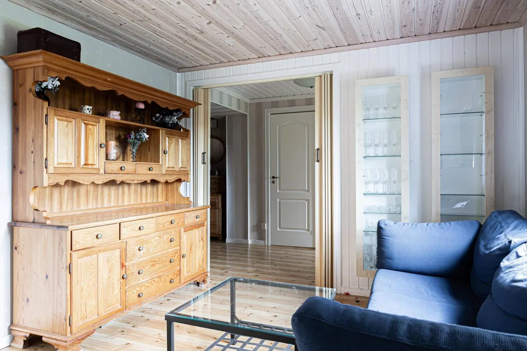 Living Room - Sutteräng Villa with Balcony in Västmanland