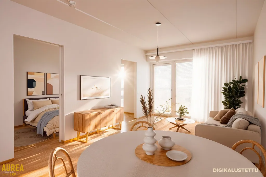 Söögituba - Modern Flat with South-Facing Balcony in Oulu