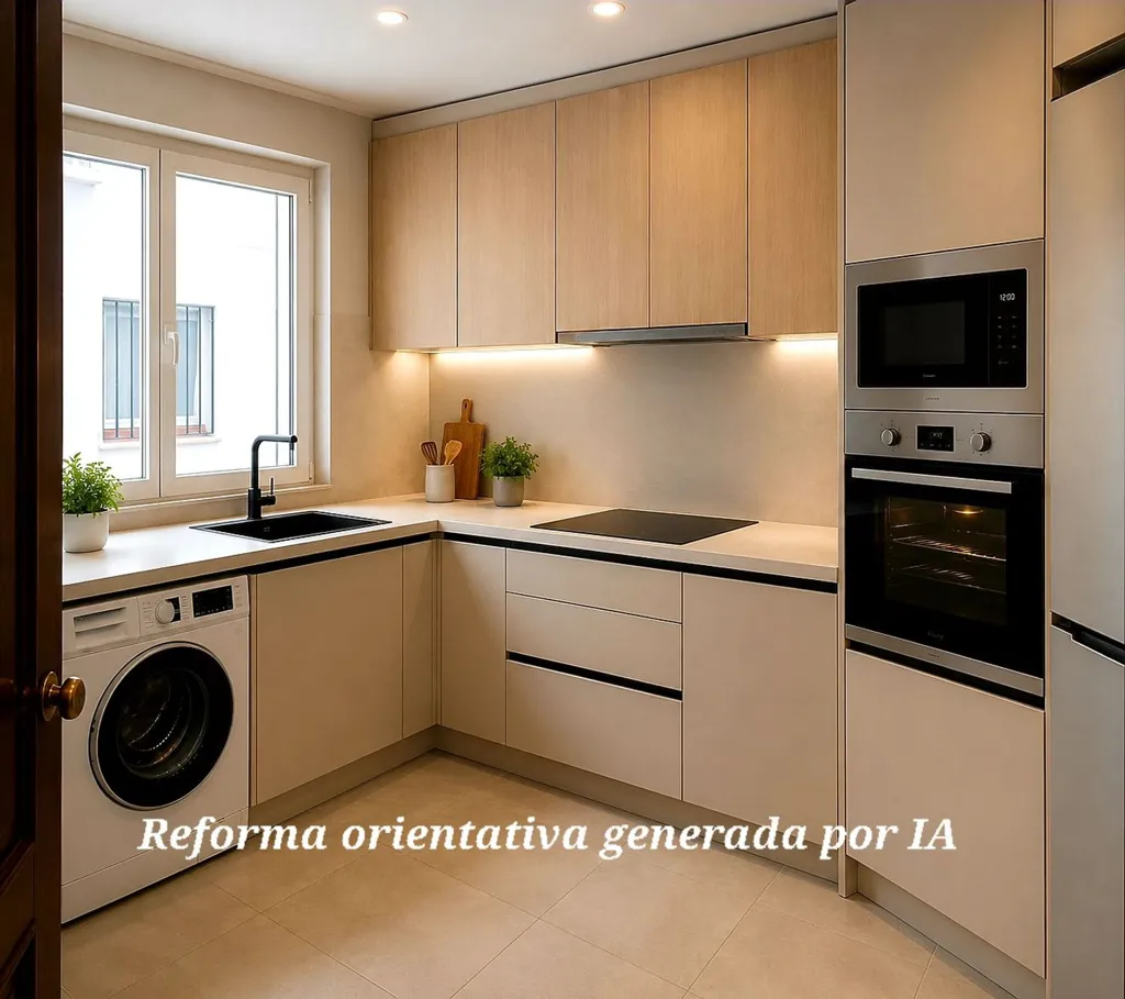 Cuisine - Apartment with Lift in Gijón Centre