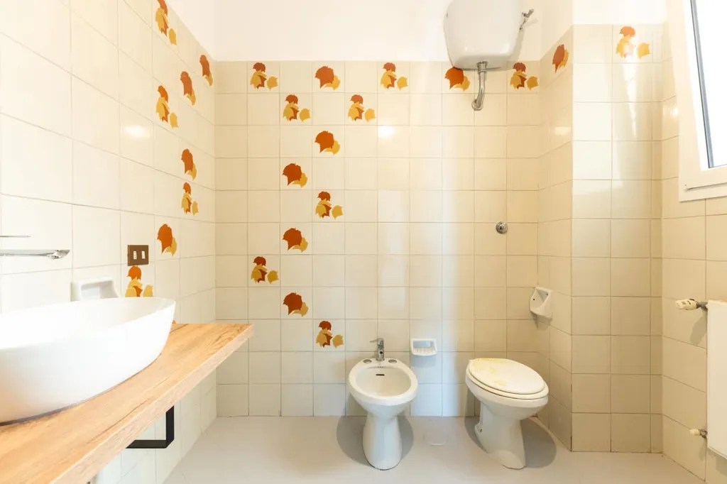 Salles de bain - Four-Bedroom Apartment with Terrace in Rome