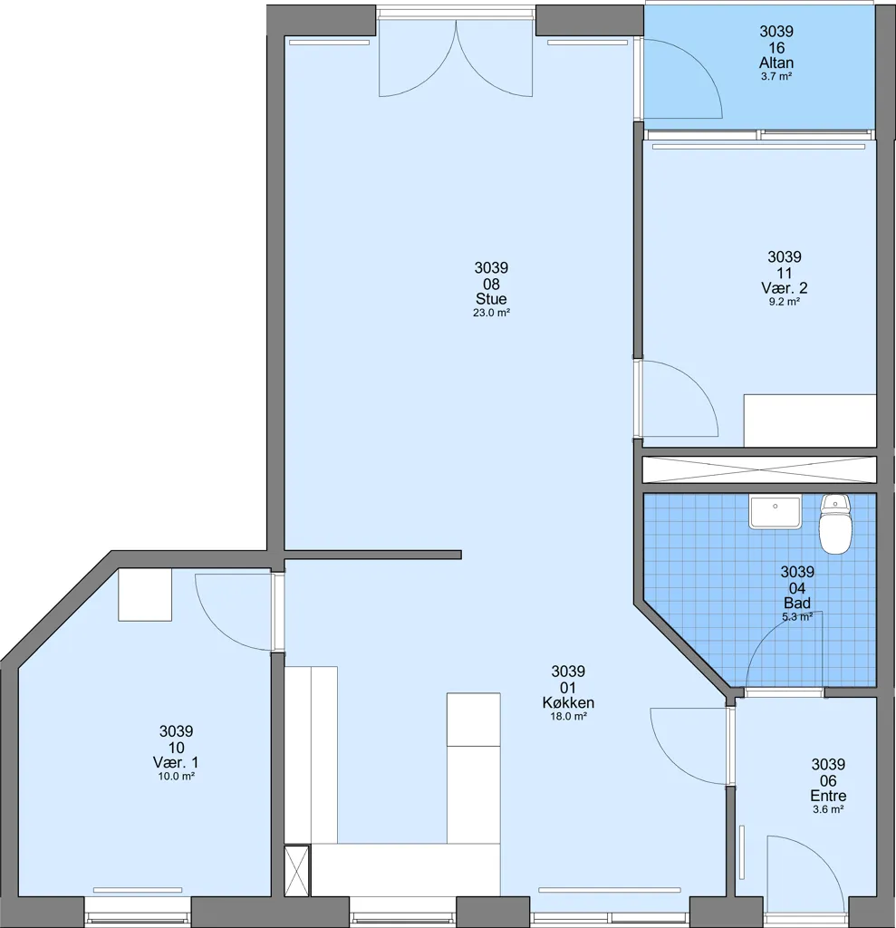 Plaan - 3-Bedroom Flat with Pets Allowed in Sæby