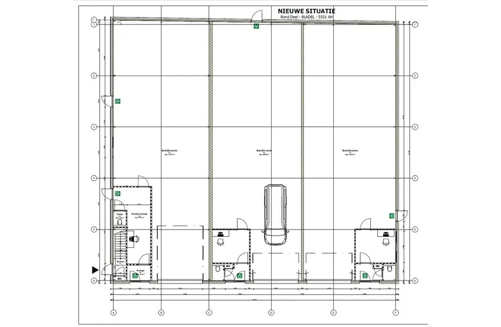 Plan - New Business Spaces with Overhead Doors in Bladel