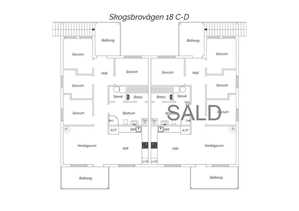 Plan - Owner-Occupied Apartment with Ski Access in Kungsberget
