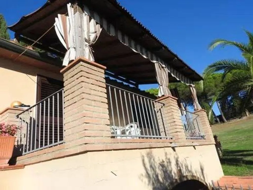 Terrace - Luxury Villa with Sea View in Casale Marittimo
