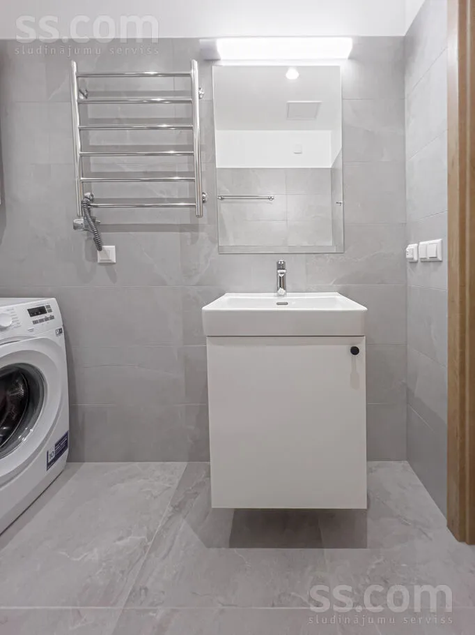 Pesuköök - Studio Apartment with Elevator in Riga Centre