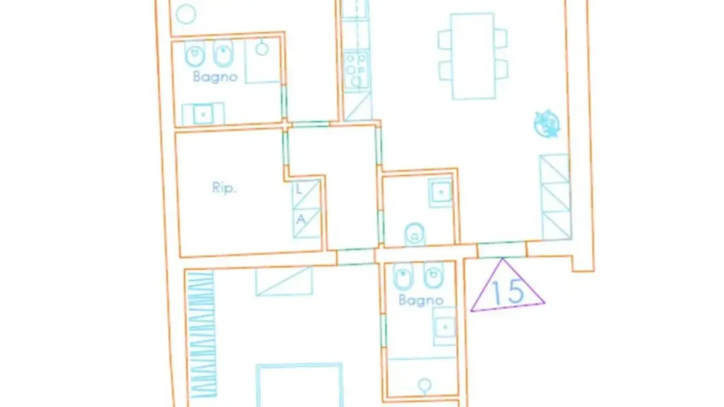 Plan - Terraced House with Pool in Gambassi Terme