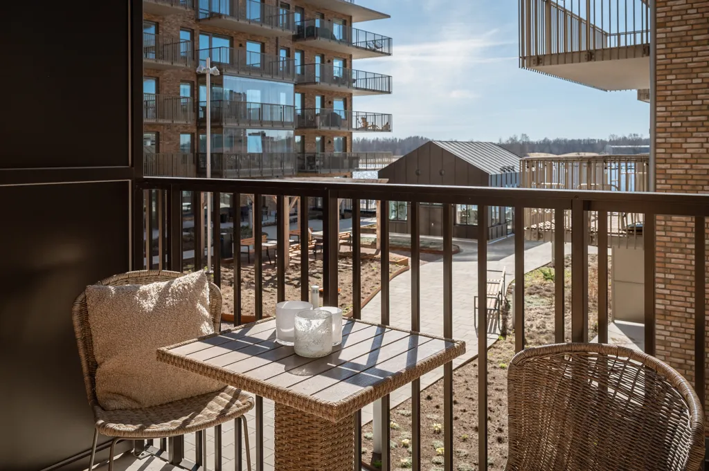 Balcon - Modern Apartment with Water View in Karlstad