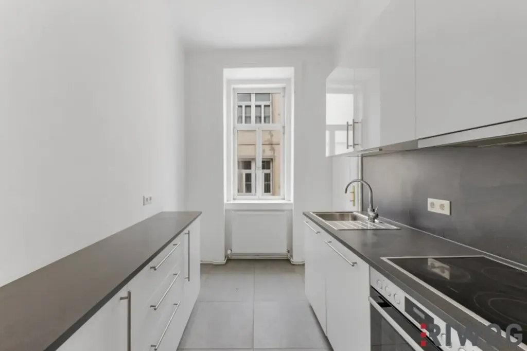 Kitchen - Altbau with Optional Balcony in Hietzing