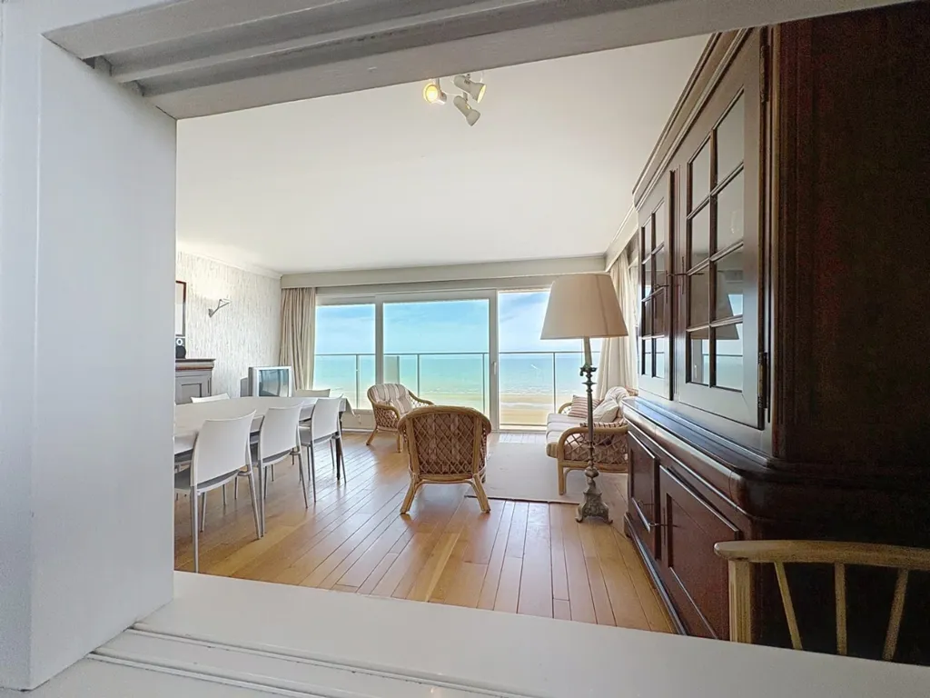 Séjour - Appartement d'Angle avec Vue Mer à Koksijde