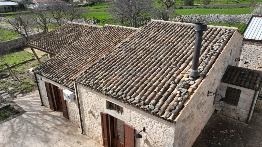 Aerial - Historic Stone Villa with Garden in Modica