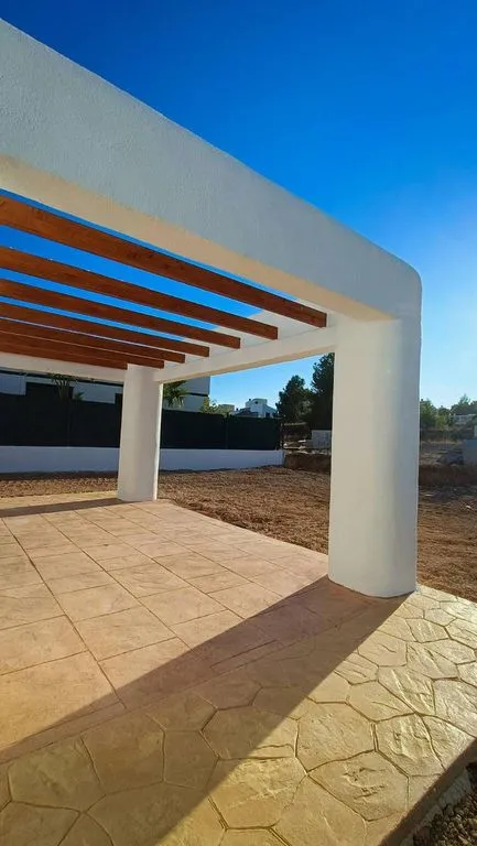 Terrasse - Ibiza Style Villa with Mountain View in Polop