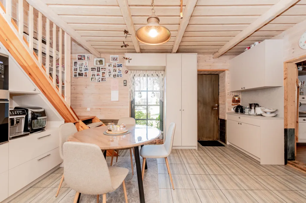 Dining Room - Renovated Cottage with Sauna in Soeva