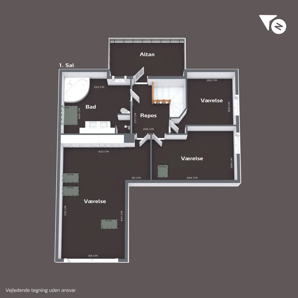 Plan - Murermestervilla with Large Windows in Roskilde