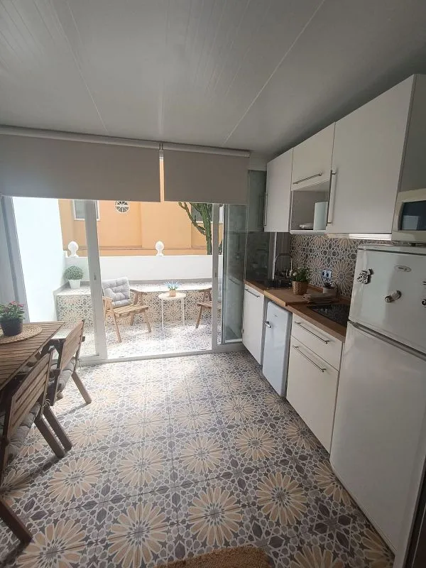 Köök - Studio Flat with Terrace in Torremolinos