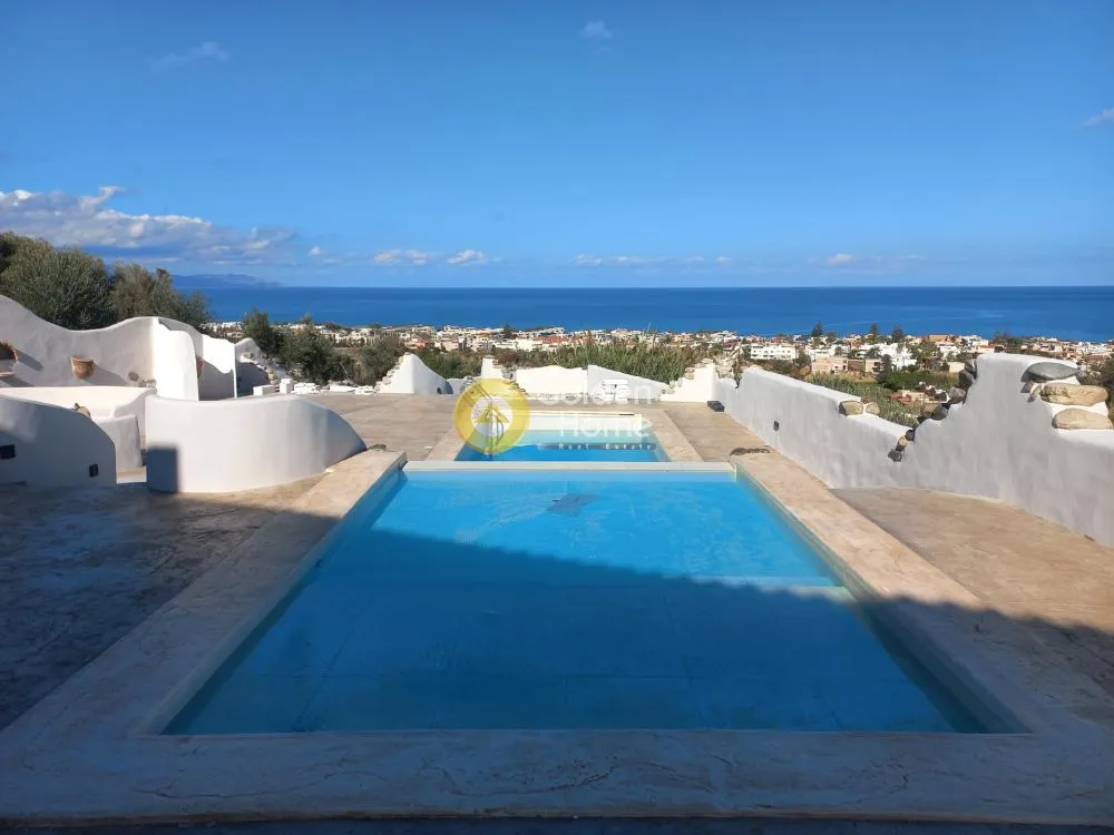 Piscine - Luxury Villa with Sea View in Platanias