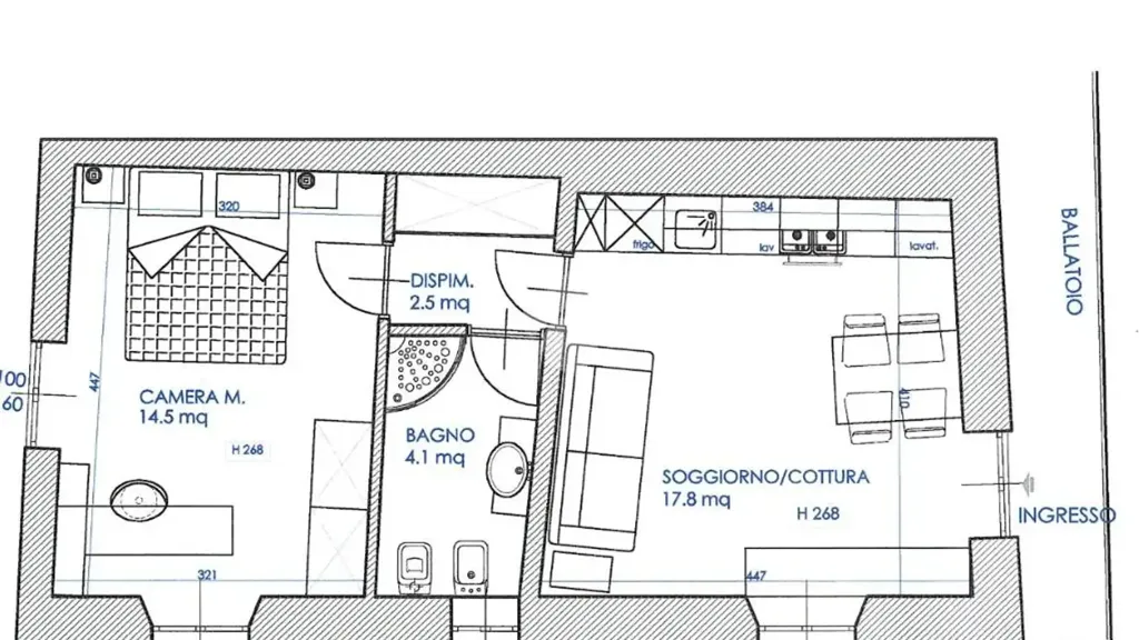 Plaan - Panoramic Apartment in Capriolo's Historic Centre