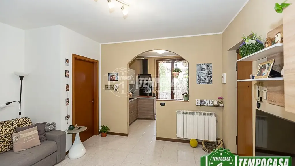 Séjour - Rustic Semi-Detached Villa with Garden in Palazzo Pignano