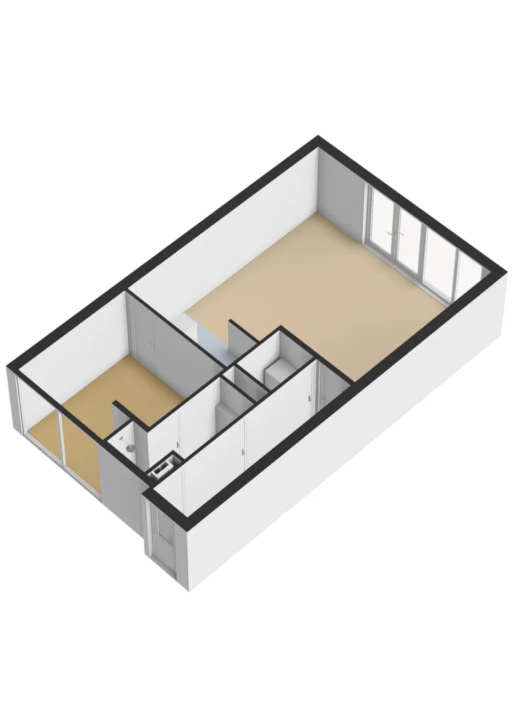 2-toaline korter asukohas Hoofddorp
