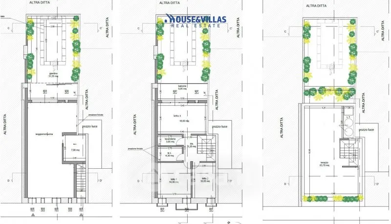 Planimetria - Casa indipendente con giardino e terrazzo a Noto