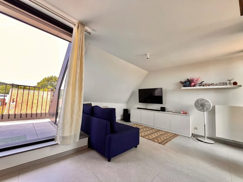 Living Room - Apartment with Two Terraces in Kuurne