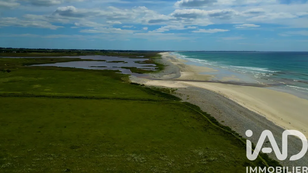 Vue aérienne - Maison Front de Mer avec Accès Privé à Plovan