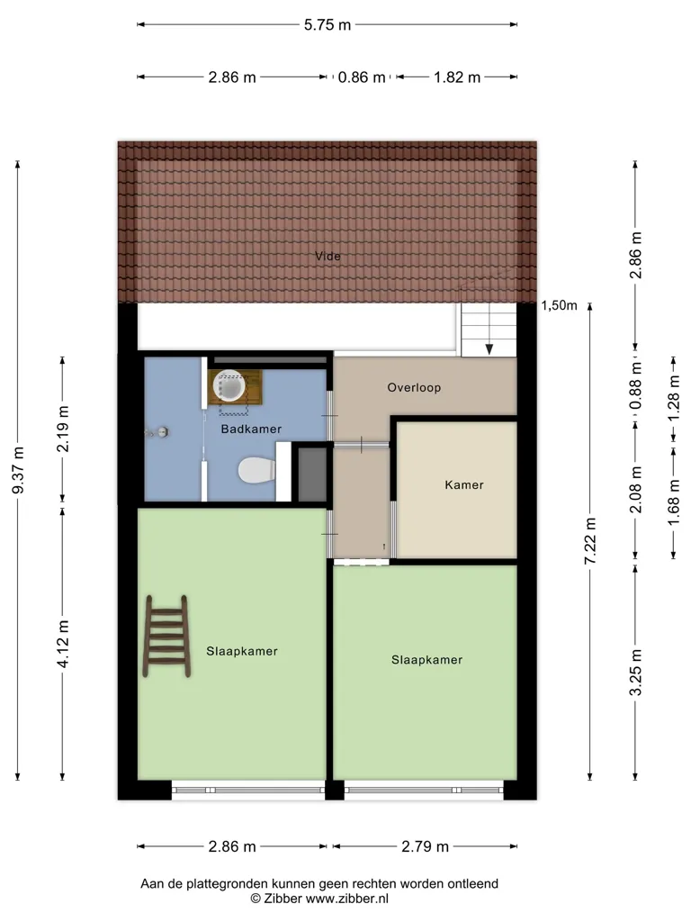 Plan - Appartement 3 pièces à Zoetermeer
