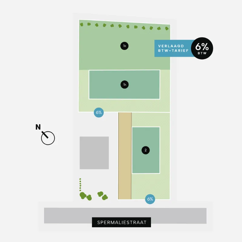 Plan - Bouwgrond pour Villa sur Mesure à Middelkerke