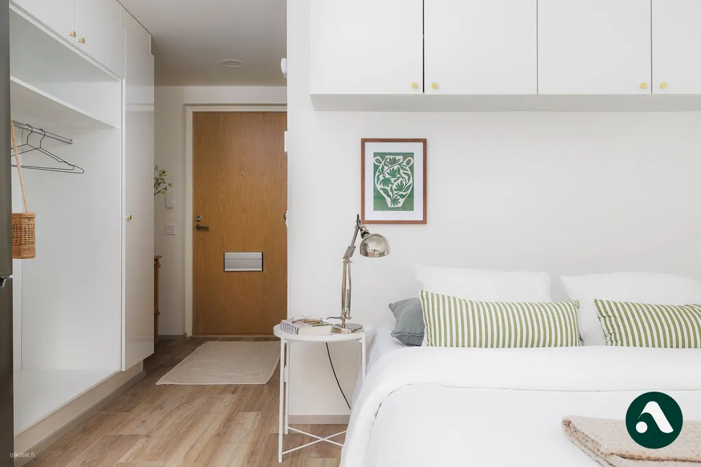 Camere da letto - Modern Studio with Balcony in Lamminpää, Tampere