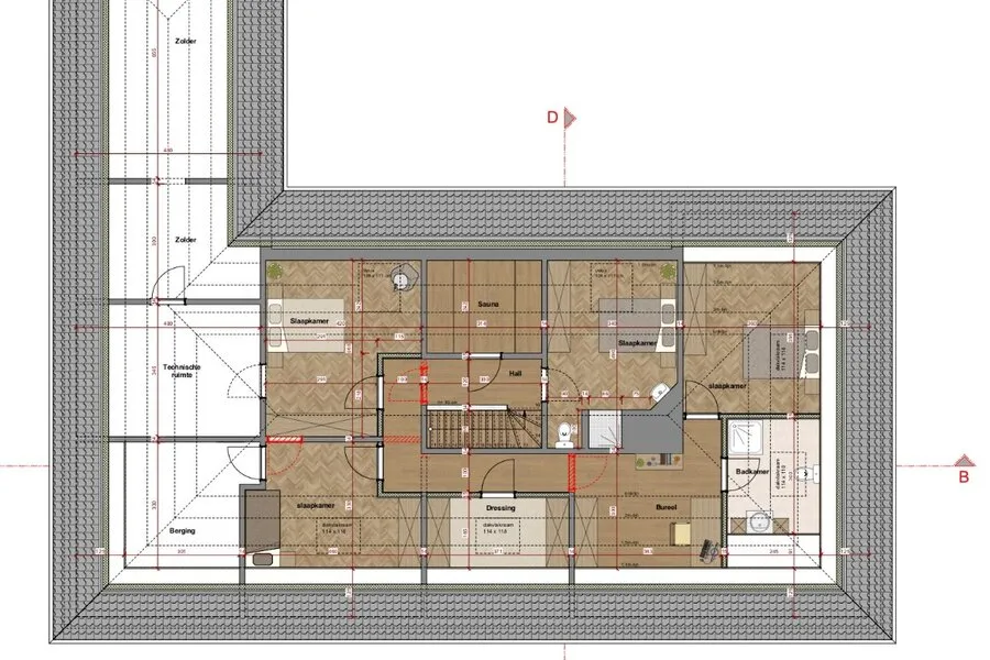 Plan - Villa avec Piscine à Maaseik