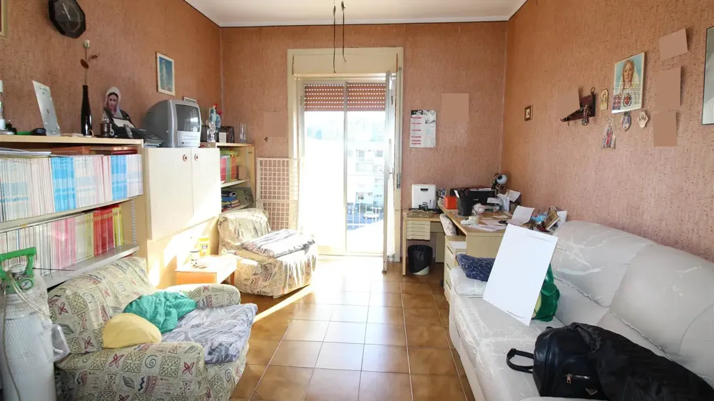 Séjour - Apartment with Balcony in Carlentini