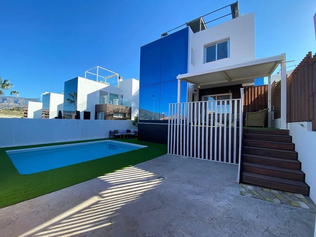 Piscine - Chalet with Pool and Terrace in Cala de Finestrat